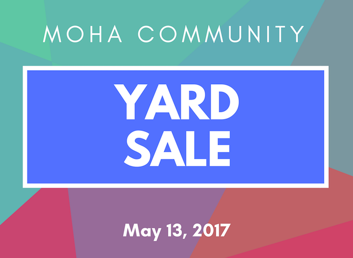 MOHA Community Yard Sale