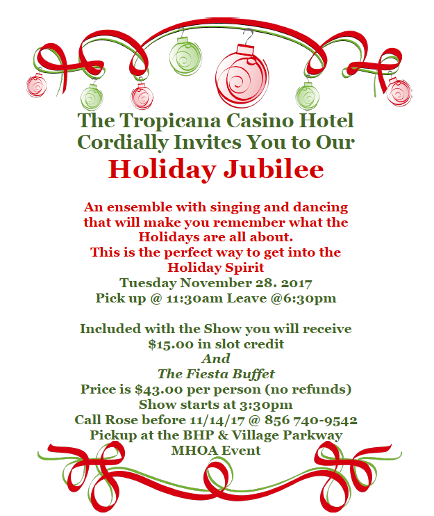 Tropicana Casino Hotel Holiday Jubilee 2017