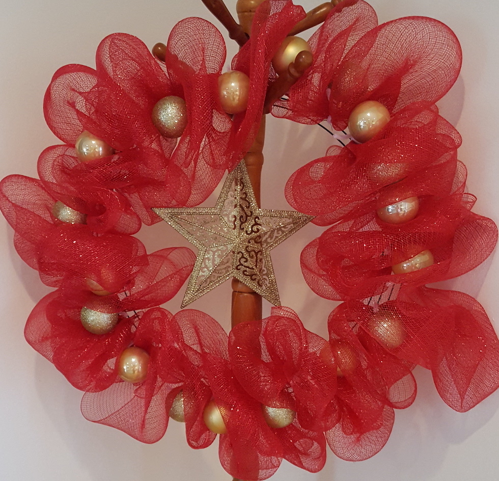 Red Christmas Wreath